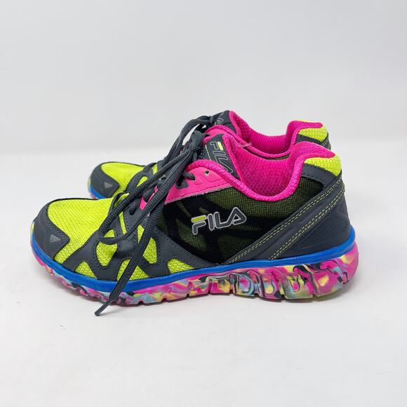 FILA Womens 7 Shadow Sprinter Running Shoes Sneakers Training Athletic Pink Gray - Picture 8 of 11
